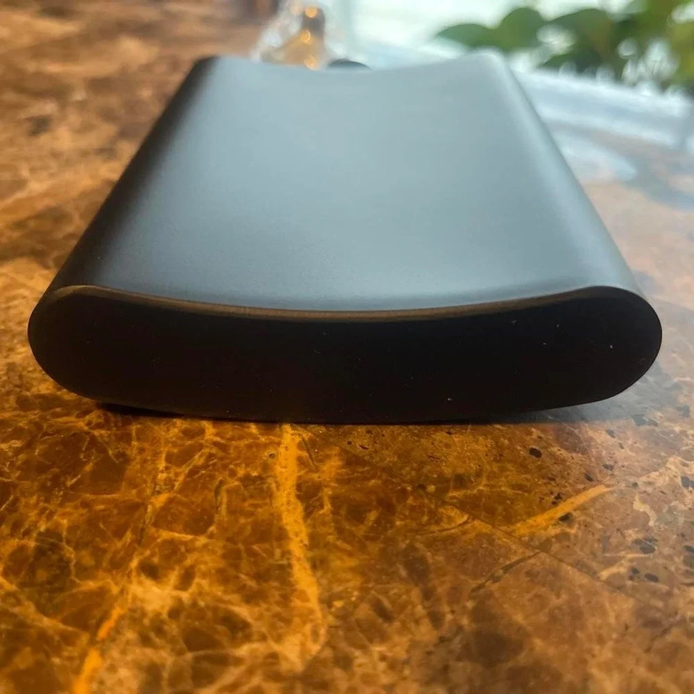 Stainless Steel Hip Black Flask  8 oz